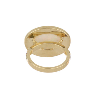 Tenenbaum 18K Gold Opal and Multi Sapphire Ring