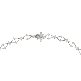 Estate Kwiat 18K White Gold Diamond Star Collection Necklace