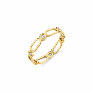 Michael M 'Connection' 14K Gold Diamond Band
