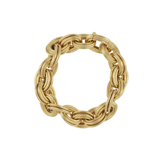 Antonio Papini 18K Gold Double Link Bracelet