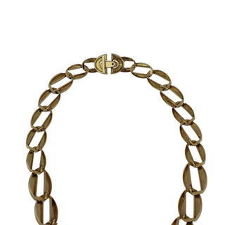 Vintage David Webb 18K Gold Turquoise & Diamond Collar Necklace