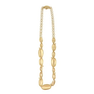 Estate H. Stern 18K Gold Rock Crystal Justine Chain Necklace with Diamonds
