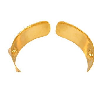 David Webb 18K Gold 57th Street Headlights Rock Crystal Choker Necklace