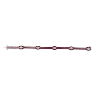 Estate Sophia D. Platinum Ruby Line Bracelet with Diamonds