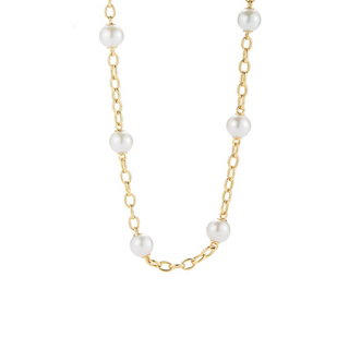 Seaman Schepps 18K Gold Pearl Astro Necklace