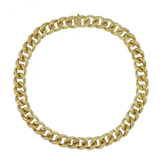Estate Henry Dunay 18K Gold Curb Link Collar Necklace
