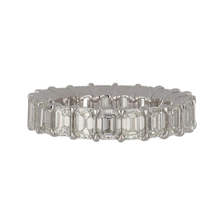 Tenenbaum Platinum Emerald Cut Diamond Eternity Band