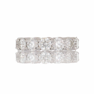 Vintage 1970 18K White Diamond Eternity Band