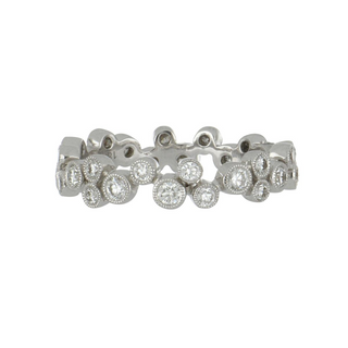 Beverley K 18K White Gold Cascading Diamonds Eternity Band