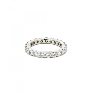 Estate 14K White Gold Diamond Eternity Band