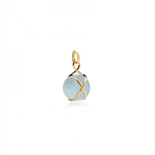 L. Klein 18K Gold Aqua Prisma Pendant