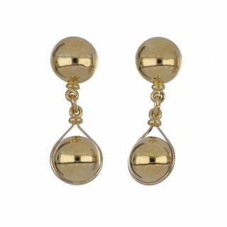 1980s 18K Gold Multi Drop Earrings