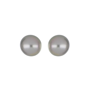 Vintage/Estate White 14K Gold Tahitian Pearl Stud Earrings