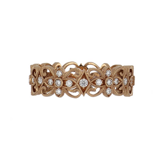 18K Rose Gold Diamond Eternity Band