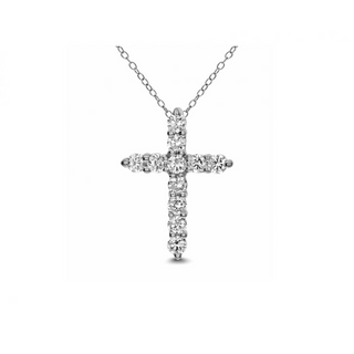 Tenenbaum Collection 18K White Gold Diamond Cross