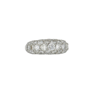 Estate 14K Gold Diamond Half Band