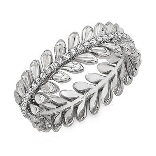 14K White Gold Diamond Eternity Band