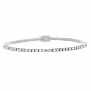 Tenenbaum Collection 18K White Gold Diamond Line Bracelet