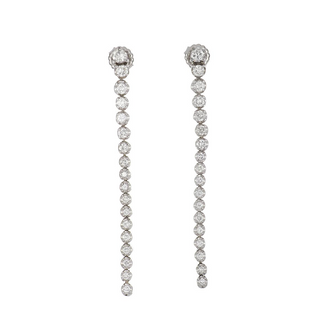 Tenenbaum Workshop Diamond Graduated Line Earrings