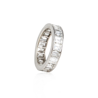 Estate Platinum Baguette Diamond Eternity Band