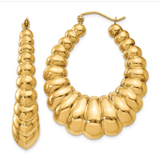 Tenenbaum Collection 14K Gold Hoop Earrings