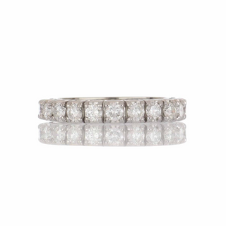 Vintage 1990s 18K White Gold Diamond Eternity Band