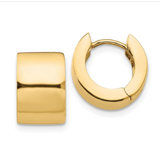 Tenenbaum 14K Gold Hinged Huggie Earrings
