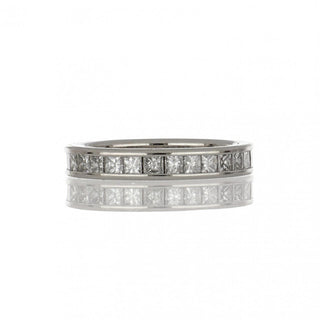 Estate Platinum Princess Cut Diamond Eternity Band