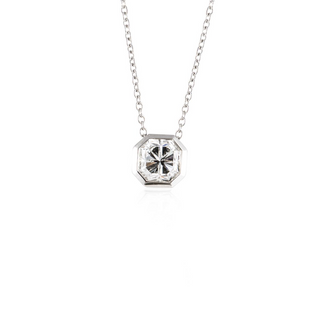 Estate Tiffany & Co. Platinum Lucida Diamond Pendant Necklace