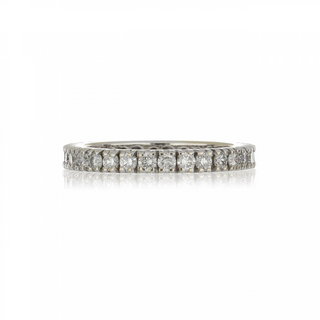Estate 14K White Gold Diamond Eternity Band