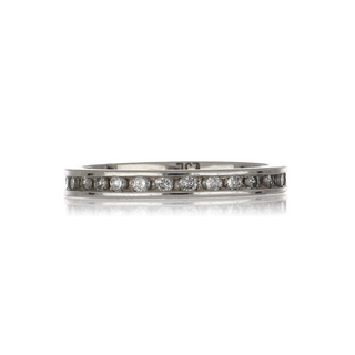 Vintage 1990s Platinum Diamond Eternity Band
