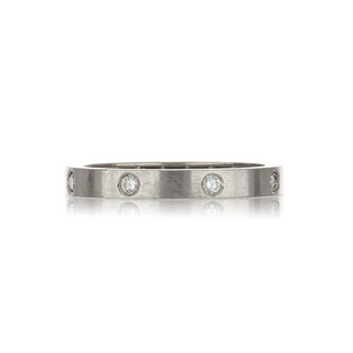 Estate 18K White Gold Diamond Eternity Band