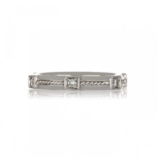 Estate Penny Preville 18K White Gold Diamond Eternity Band