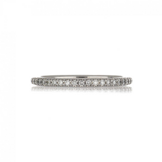 Estate 14K White Gold Diamond Eternity Band