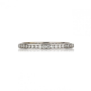 Estate 18K White Gold Diamond Eternity Band