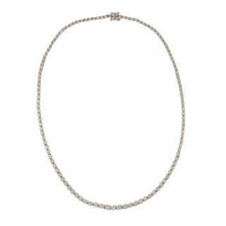 Tiffany & Co. 18K Gold Diamond Line Necklace