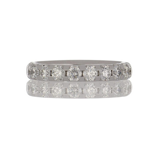 Platinum Diamond Half Band