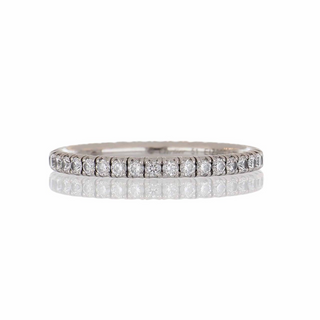 Estate Cartier  'Etincelle de Cartier' 18K White Gold Diamond Eternity Band