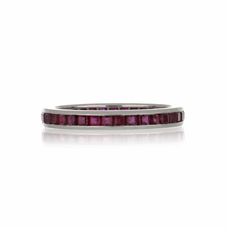 Art Deco Oscar Heyman & Brothers Ruby Eternity Band