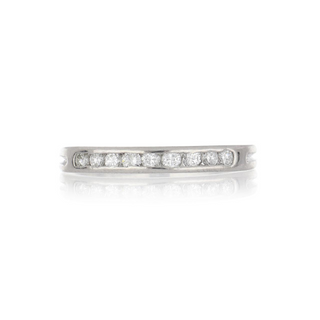 Vintage 1990s Tiffany & Co. Platinum Diamond Half Band