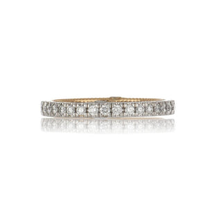 Estate Verragio 18K Gold Diamond Half Band