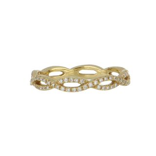 Estate Beverley K 18K Gold Diamond Eternity Band