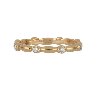 Estate Beverley K 18K Rose Gold Diamond Eternity Band