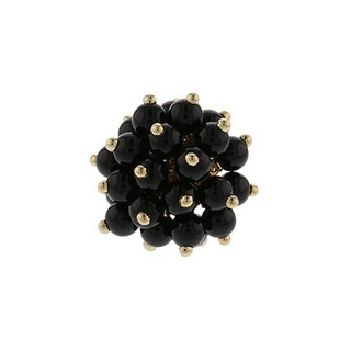 Aletto Brothers 18K Gold Onyx Bead Ring