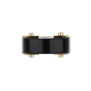 Aletto Brothers 18K Gold Onyx Bridge Ring with Diamonds