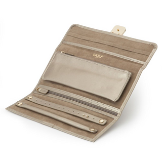 WOLF Palermo Jewelry Roll in Pewter