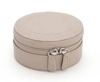 WOLF Sophia Zip Jewelry Case in Taupe