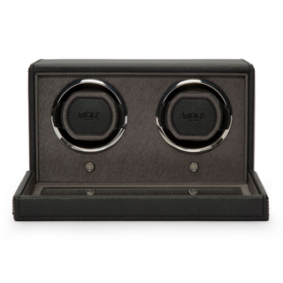 WOLF Cub Double Watch Winder in Black