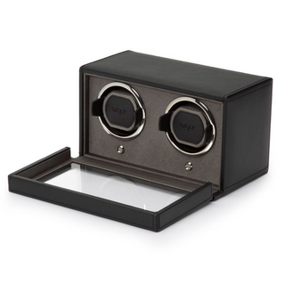 WOLF Cub Double Watch Winder in Black