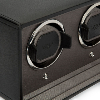 WOLF Cub Double Watch Winder in Black